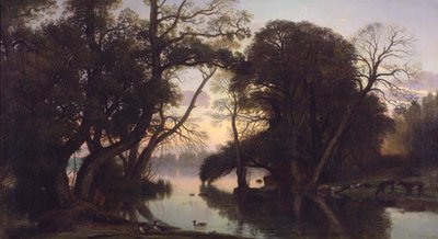 An Autumn Evening by Nicolas Louis Cabat
